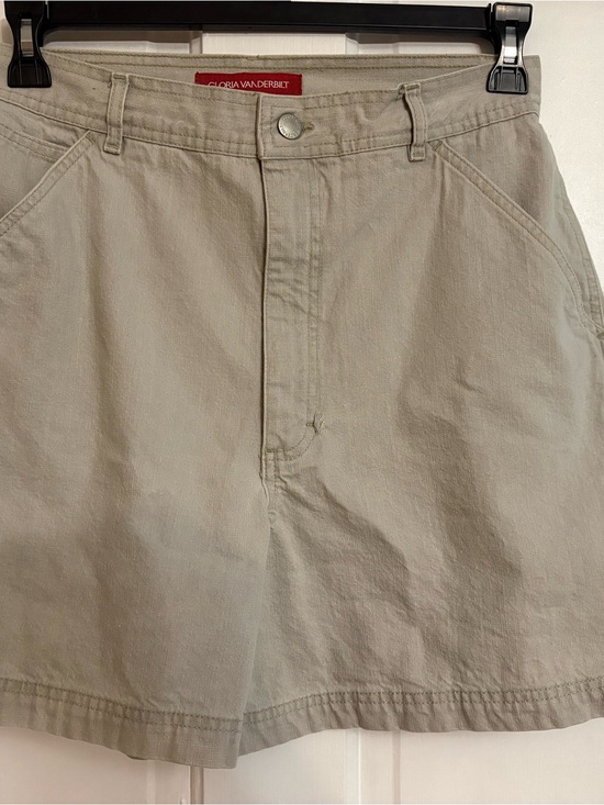 Gloria Vanderbilt Pants - Gloria Vanderbilt Light Khaki Women's Jean Shorts